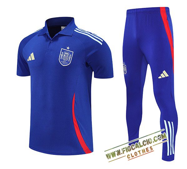 Kit Maglia Polo Spagna Blu 2025/2026