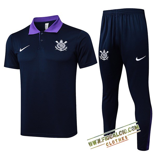 Kit Maglia Polo Corinthians Nero/viola 2025/2026
