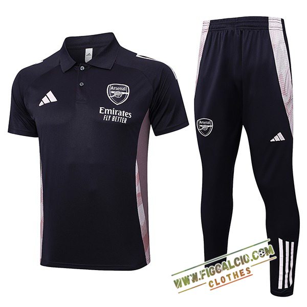 Kit Maglia Polo Arsenal Grigio Scuro 2025/2026