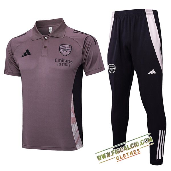 Kit Maglia Polo Arsenal viola/Nero 2025/2026