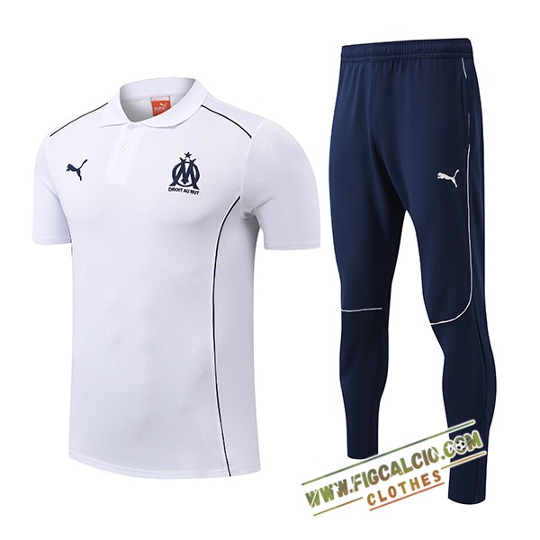 Kit Maglia Polo AC Milan Bianco/Blu 2025/2026