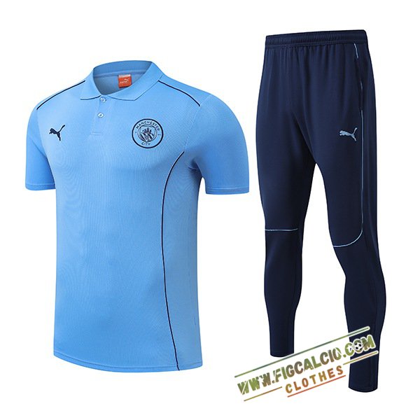 Kit Maglia Polo Manchester City Blu 2025/2026