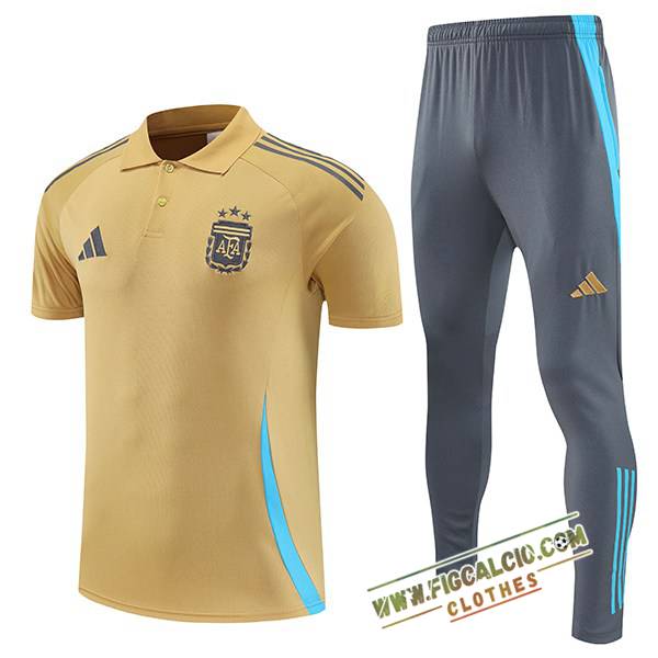 Kit Maglia Polo Argentina Giallo 2025/2026