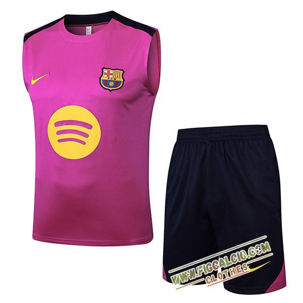 Kit Canotta Allenamento FC Barcellona viola 2025/2026