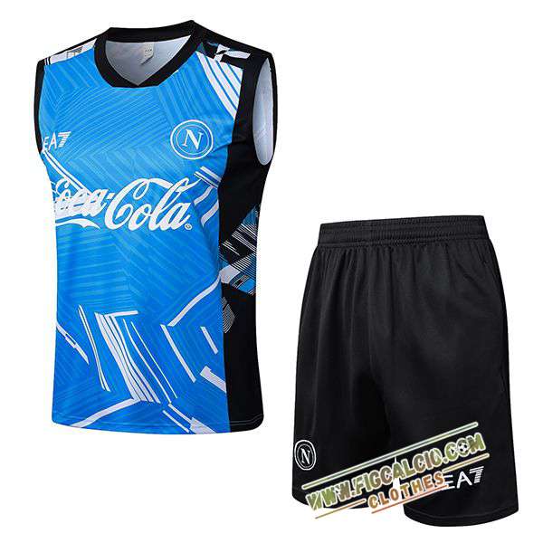 Kit Canotta Allenamento SSC Napoli Blu 2025/2026