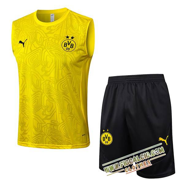 Kit Canotta Allenamento Dortmund Giallo 2025/2026