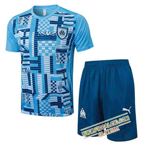 Kit Maglia Allenamento Marsiglia Blu 2025/2026