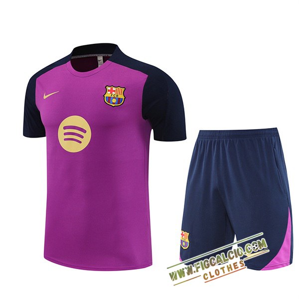 Kit Maglia Allenamento FC Barcellona viola 2025/2026
