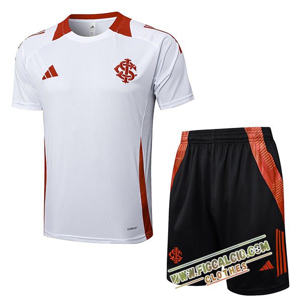 Kit Maglia Allenamento Internacional Bianco/Rosso 2025/2026