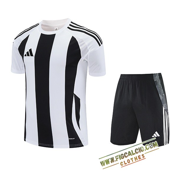 Kit Maglia Allenamento Adidas Bianco/Nero 2025/2026