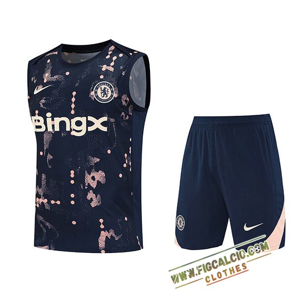 Kit Canotta Allenamento FC Chelsea Blu Scuro 2025/2026