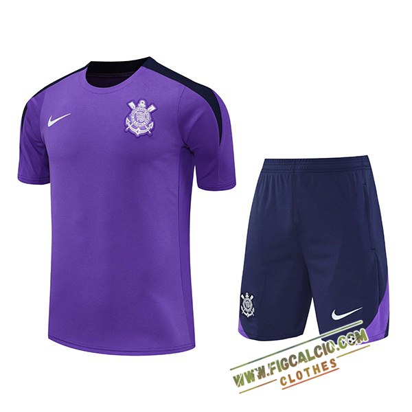 Kit Maglia Allenamento Corinthians viola 2025/2026