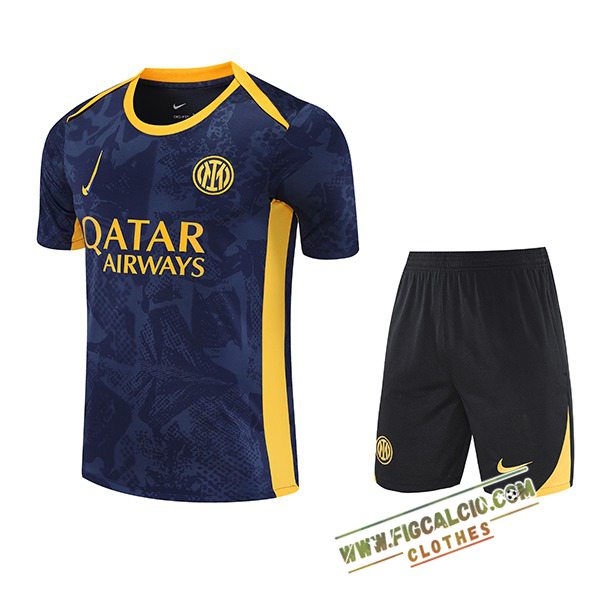 Kit Maglia Allenamento Inter Milan Blu/Jaun 2025/2026