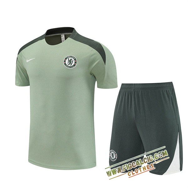Kit Maglia Allenamento FC Chelsea Verde 2025/2026
