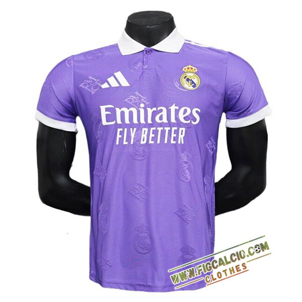Maglia Polo Real Madrid viola 2025/2026
