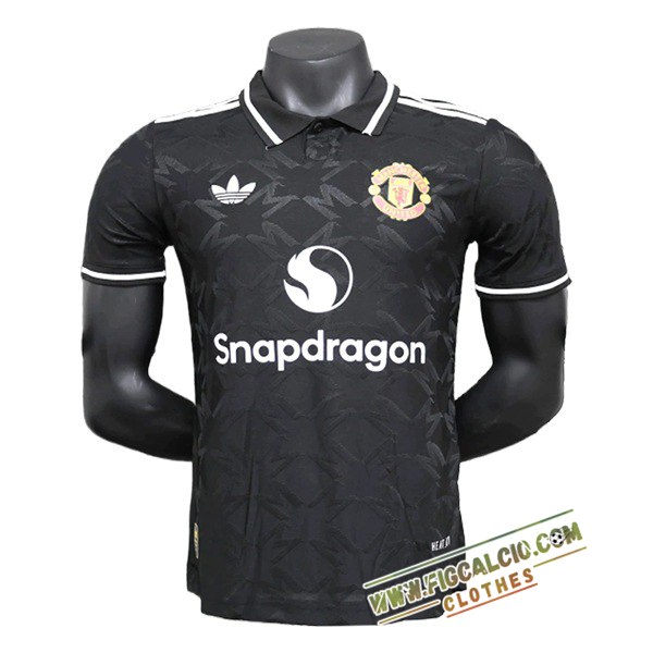 Maglia Polo Manchester United Nero/Bianco 2025/2026