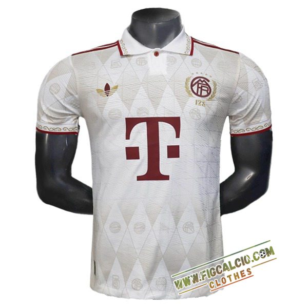 Maglia Polo Bayern Monaco Beige/Rosso 2025/2026