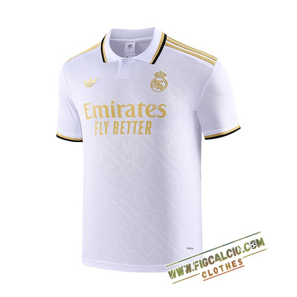 Maglia Polo Real Madrid Bianco 2025/2026 -02