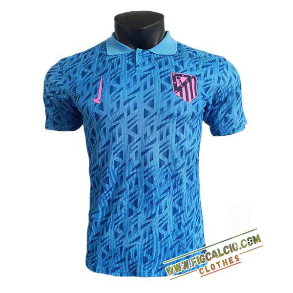 Maglia Polo Atletico Madrid Azzurro 2025/2026