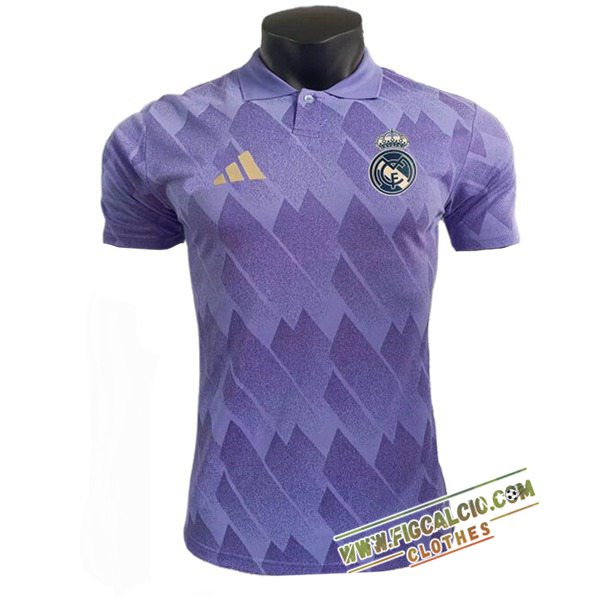 Maglia Polo Real Madrid viola 2025/2026 -02