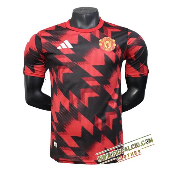 T Shirt Allenamento Manchester United Rosso/Nero 2025/2026 -02