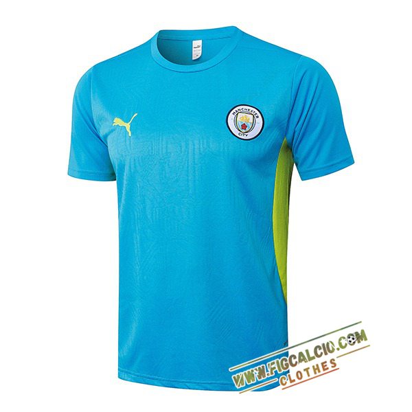 T Shirt Allenamento Manchester City Blu/Verde 2025/2026
