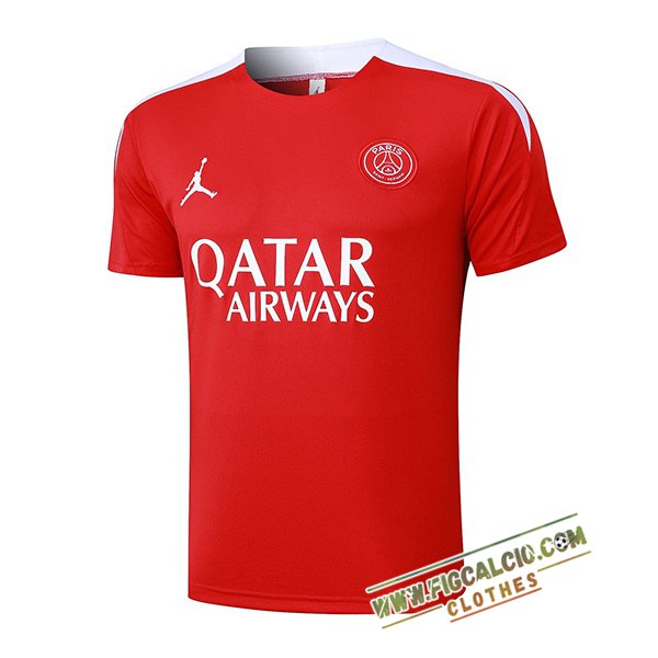 T Shirt Allenamento PSG Rosso 2025/2026