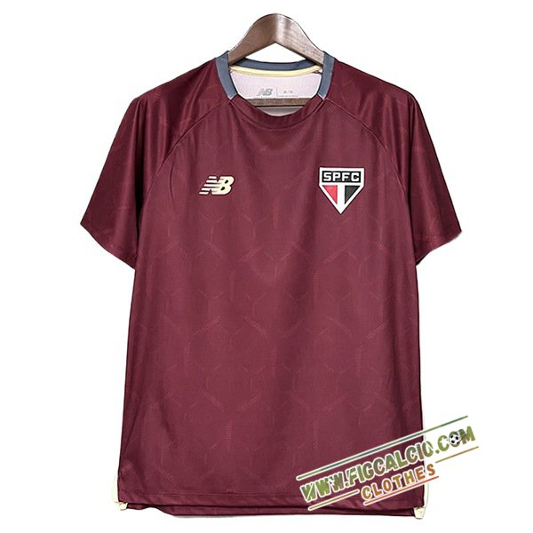 T Shirt Allenamento Sao Paulo FC Rosso 2025/2026
