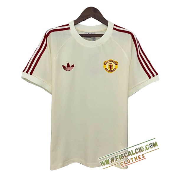 T Shirt Allenamento Manchester United Beige/Rosso 2025/2026