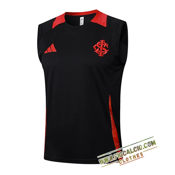 Canotta Allenamento Internacional Nero/Rosso 2025/2026