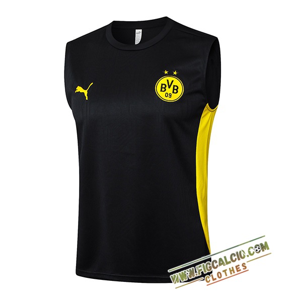 Canotta Allenamento Dortmund Nero/Giallo 2025/2026
