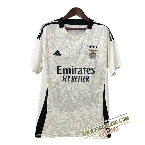 T Shirt Allenamento S.L.Benfica Bianco/Grigio/Nero 2025/2026
