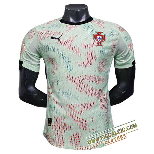 T Shirt Allenamento Portogallo Verde/Rosso 2025/2026