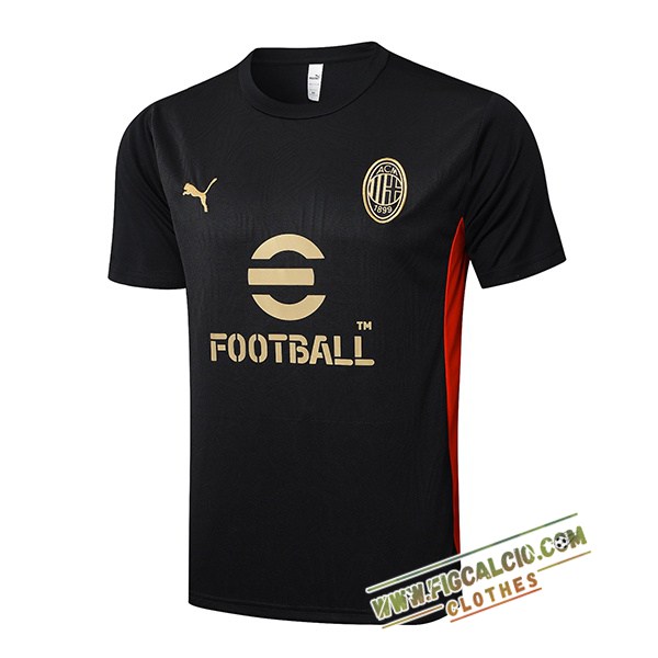 T Shirt Allenamento AC Milan Nero/Rosso 2025/2026