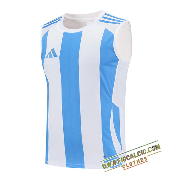 Canotta Allenamento Adidas Bianco/Blu 2025/2026