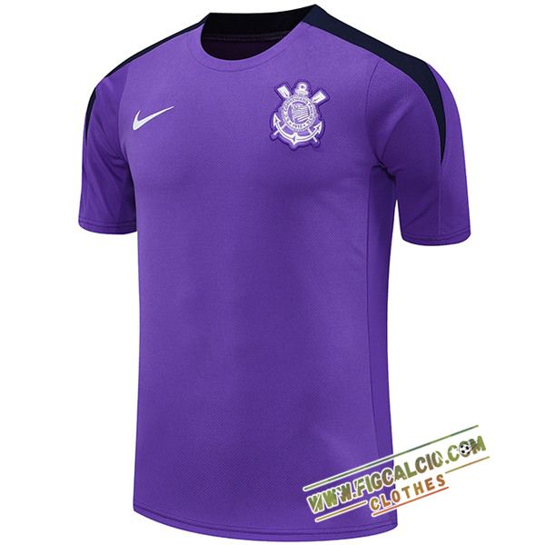 T Shirt Allenamento Corinthians viola 2025/2026