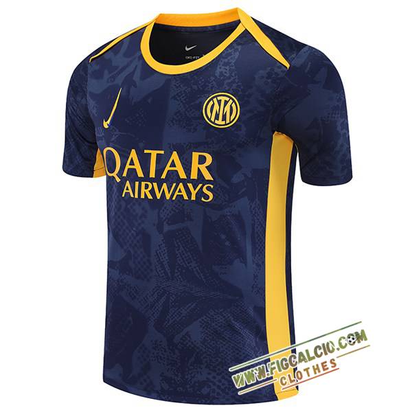 T Shirt Allenamento Inter Milan Blu/Jaun 2025/2026