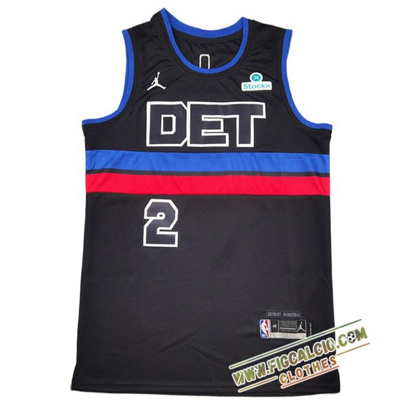 Maglia Detroit Pistons (CUNNINGHAM #2) 2025/26 Nero