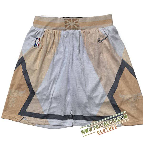 Pantaloncini NBA Chicago Bulls 2025/26 Bianco/Arancia/Grigio