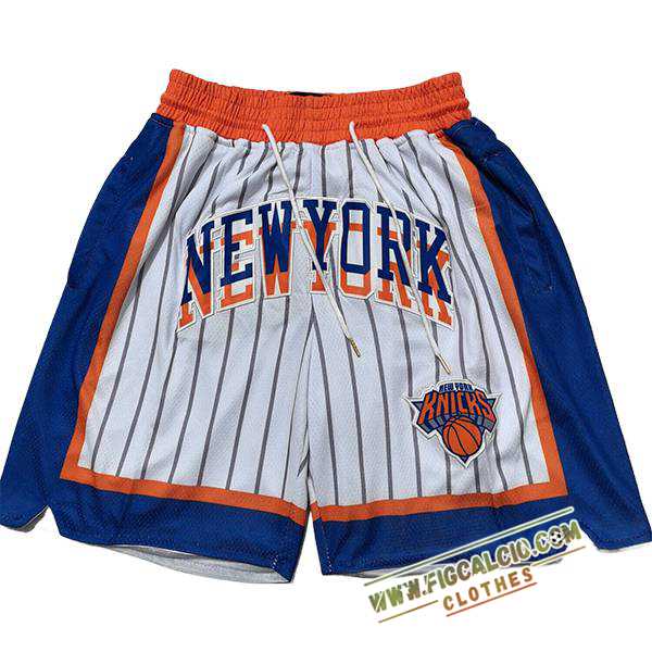 Pantaloncini NBA New York Knicks 2025/26 Bianco/Blu/Arancia