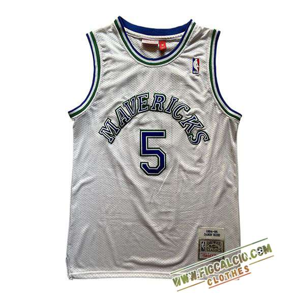 Maglia Dallas Maverickss (KIDD #5) 2025/26 Bianco/Blu