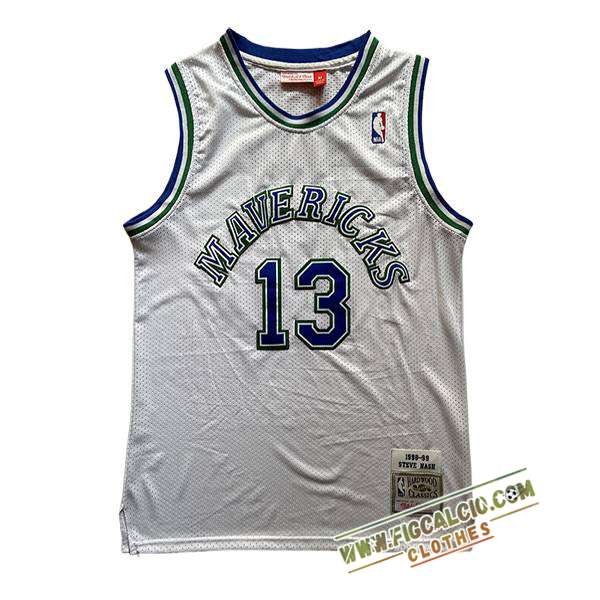 Maglia Dallas Maverickss (NASH #13) 2025/26 Bianco/Blu