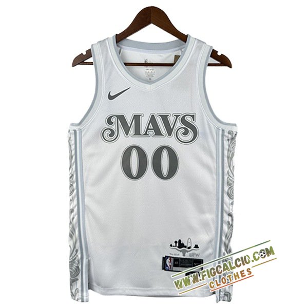 Maglia Dallas Mavericks (CHRISTIE #00) 2025/26 Bianco/Grigio