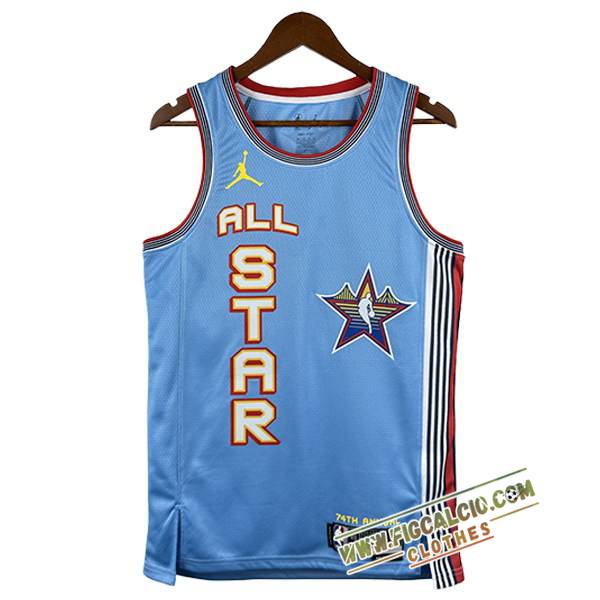 Maglia American All-Star (LILLARD #0) 2024/25 Blu/Rosso