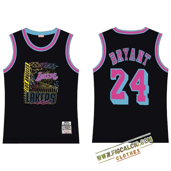 Maglia Los Angeles Lakers (BRYANT #24) 2025/26 Nero/Rosa