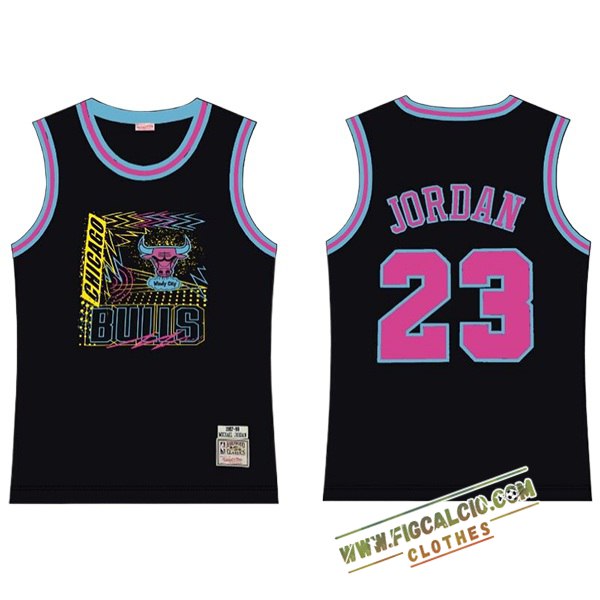 Maglia Chicago Bulls (JORDAN #23) 2025/26 Nero/Rosa