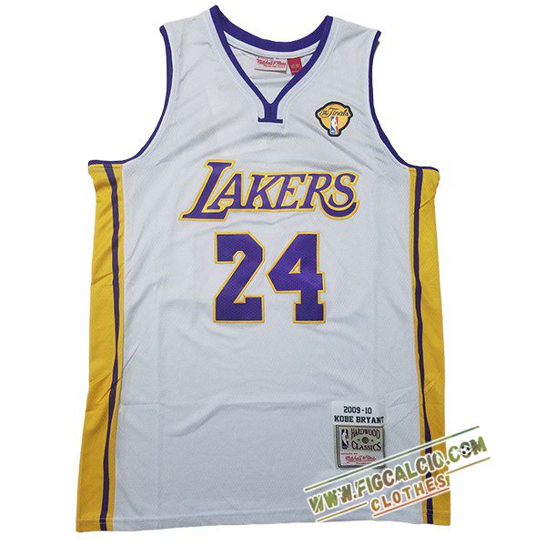 Maglia Los Angeles Lakers (BRYANT #24) 2025/26 Bianco/Giallo/viola