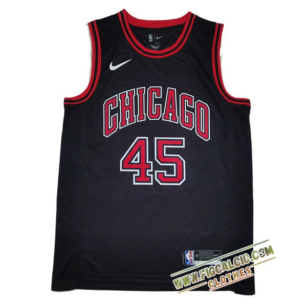 Maglia Chicago Bulls (JORDAN #45) 2025/26 Nero/Rosso