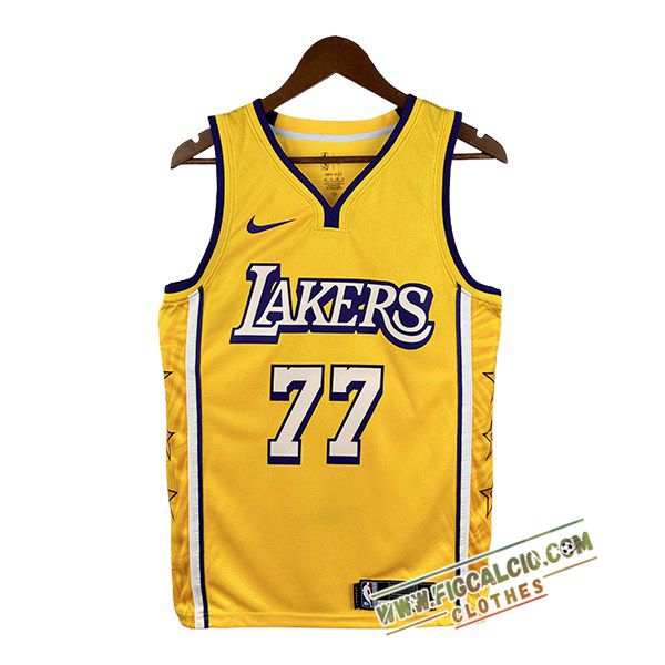 Maglia Los Angeles Lakers (DONCIC #77) 2025/26 Giallo