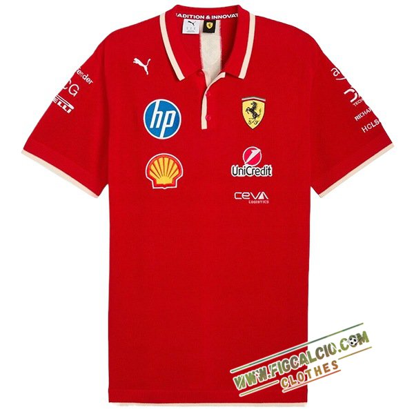 Polo Scuderia Ferrari F1 Team Rosso 2025 -03
